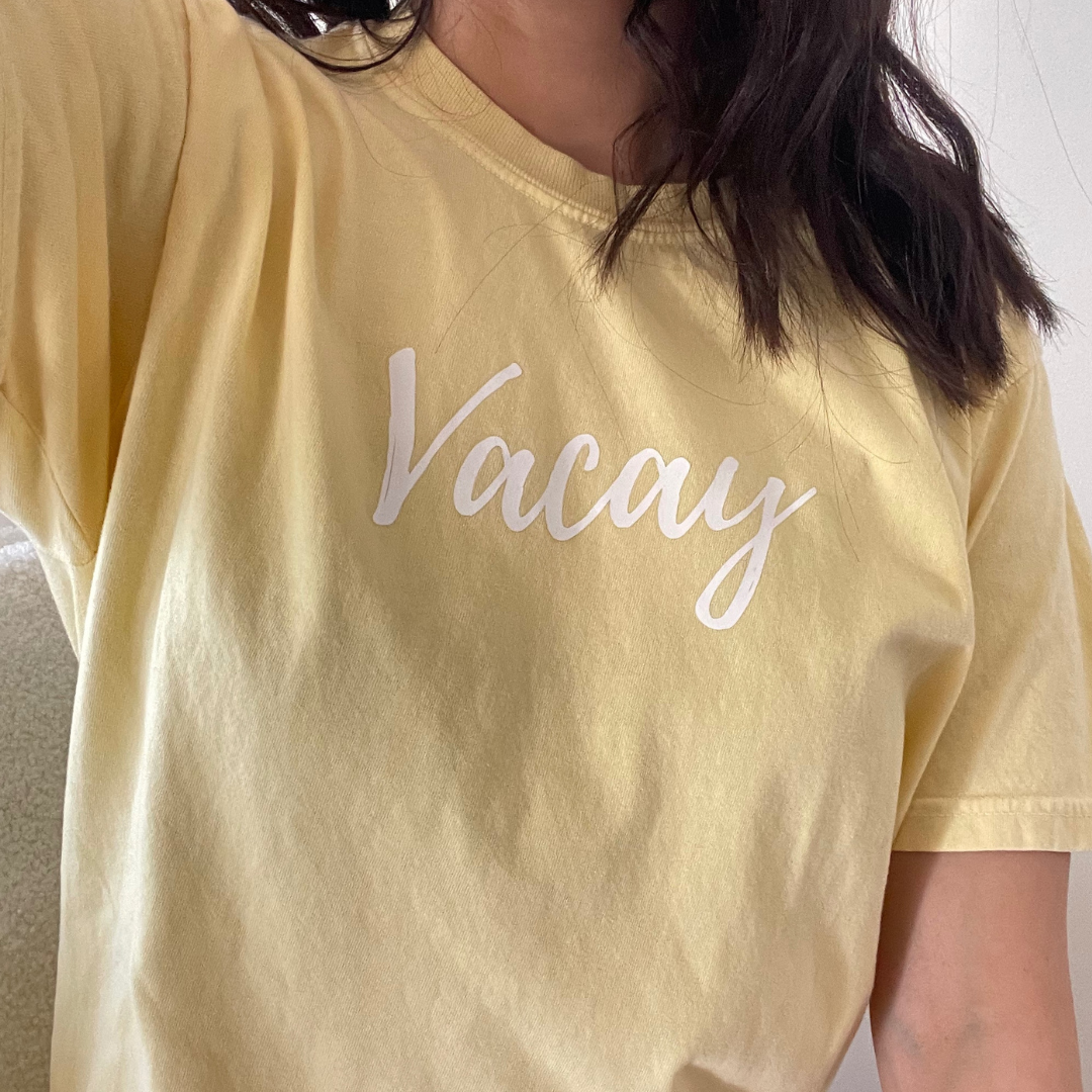 Vacay Tee - Yellow